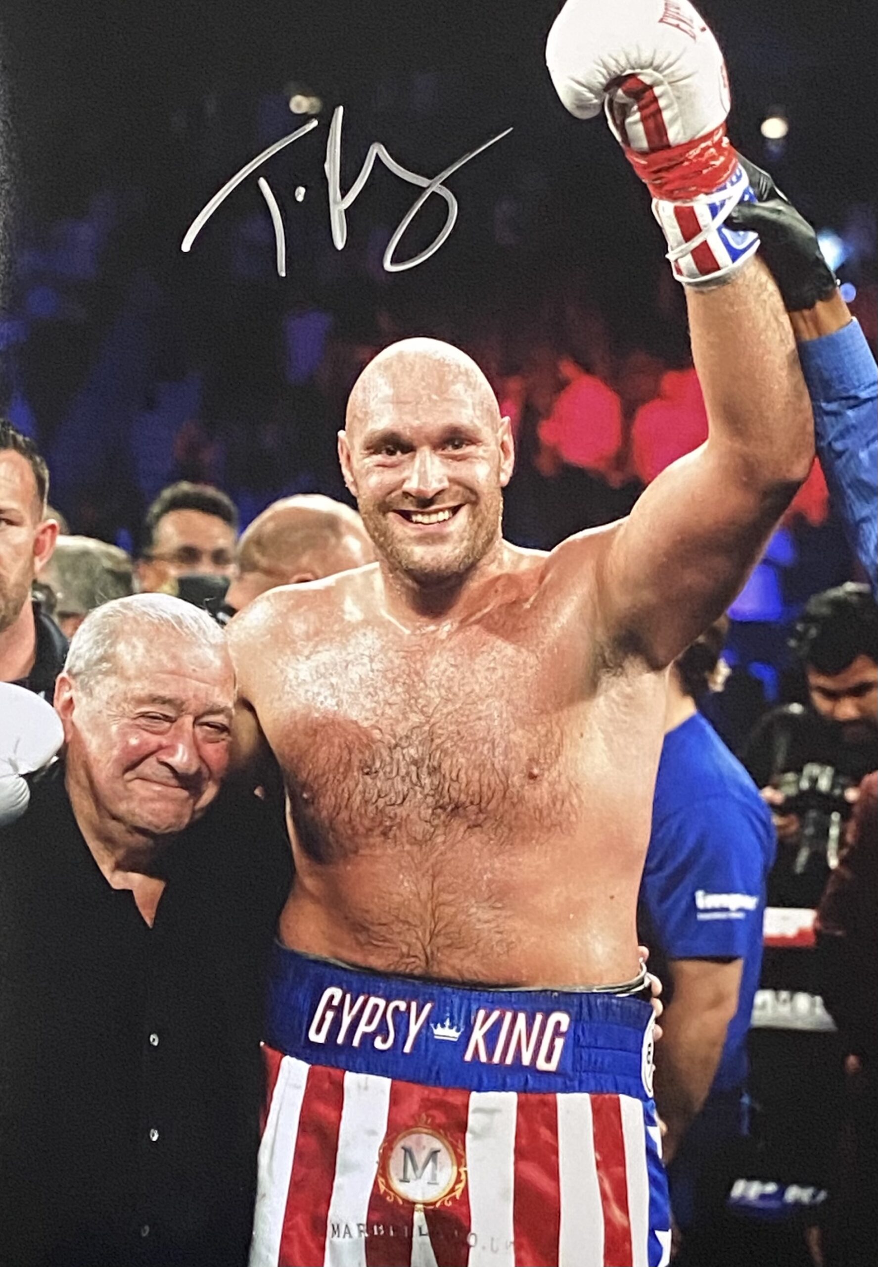 SIGNED 16X12 PHOTO - Tyson Fury Official Merchandise
