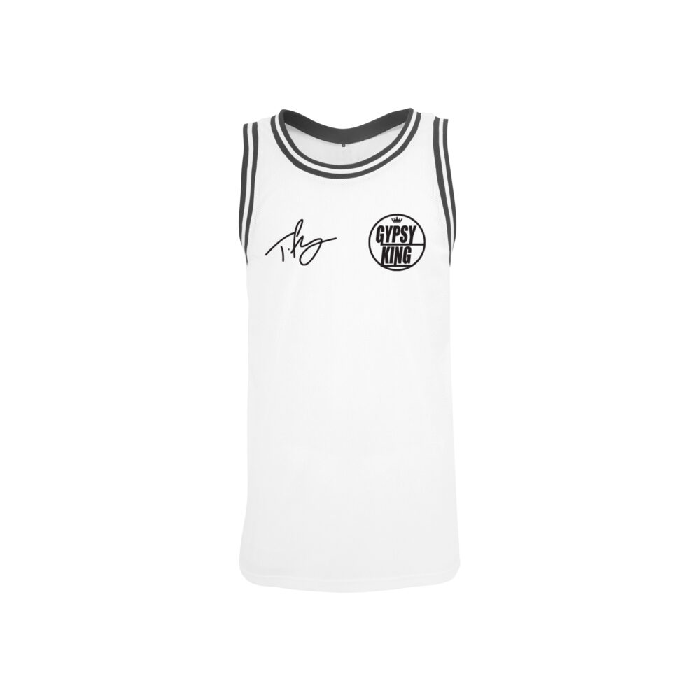 White and Black Signatue & Logo Vest Top - Tyson Fury Official Merchandise