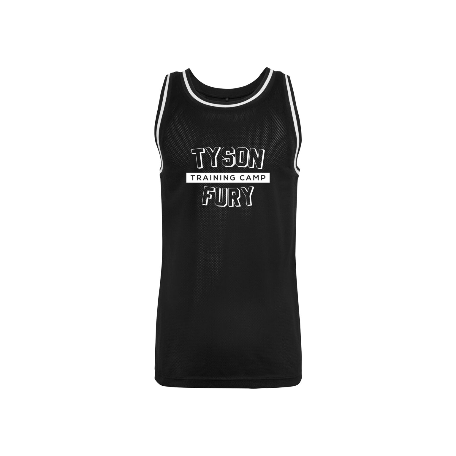 Mesh Black and White Training Camp Vest Top - Tyson Fury Official