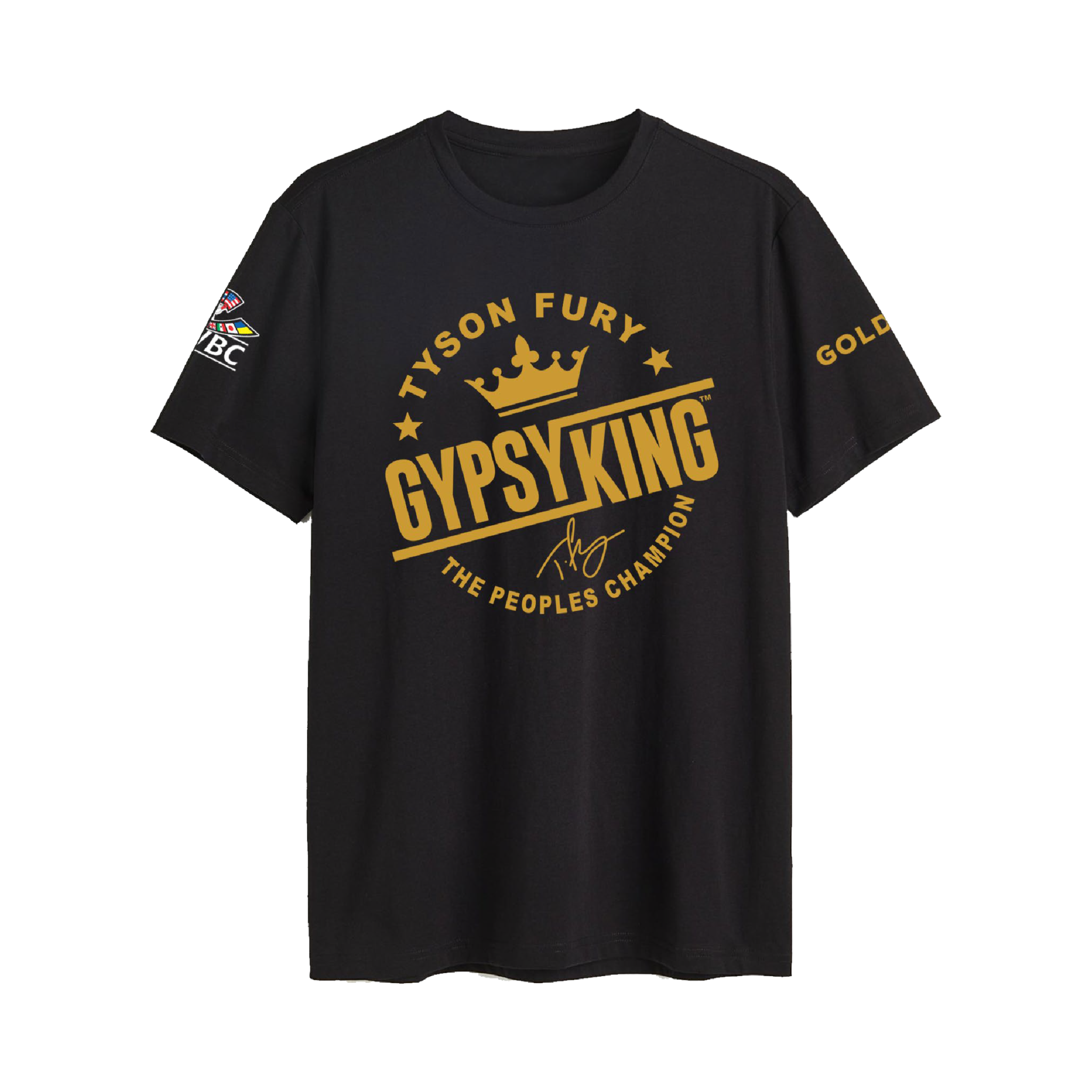 Black & Gold The Peoples Champion WBC T Shirt - Tyson Fury Official