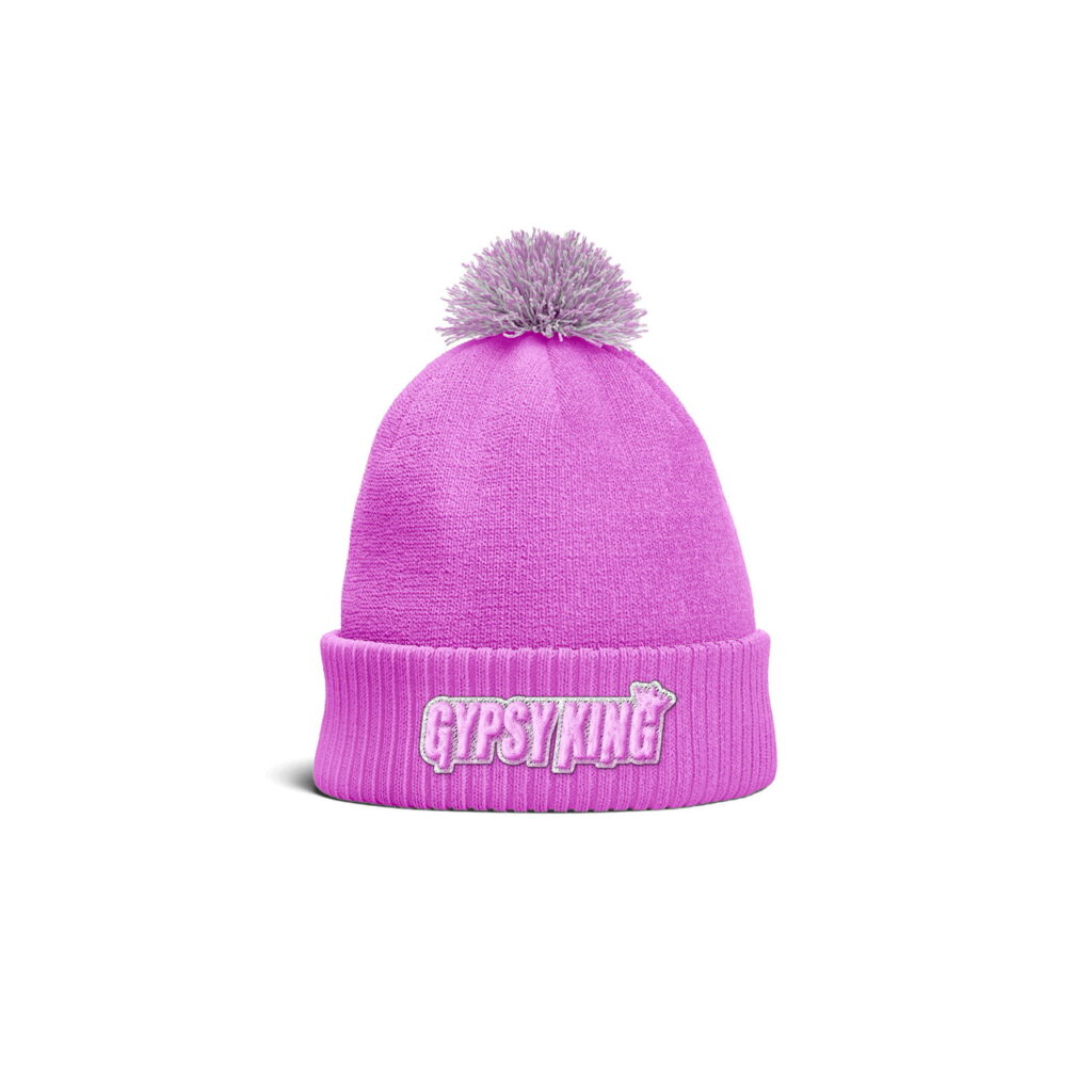 Pink and White King Pom Pom Hat - Tyson Fury Official Merchandise