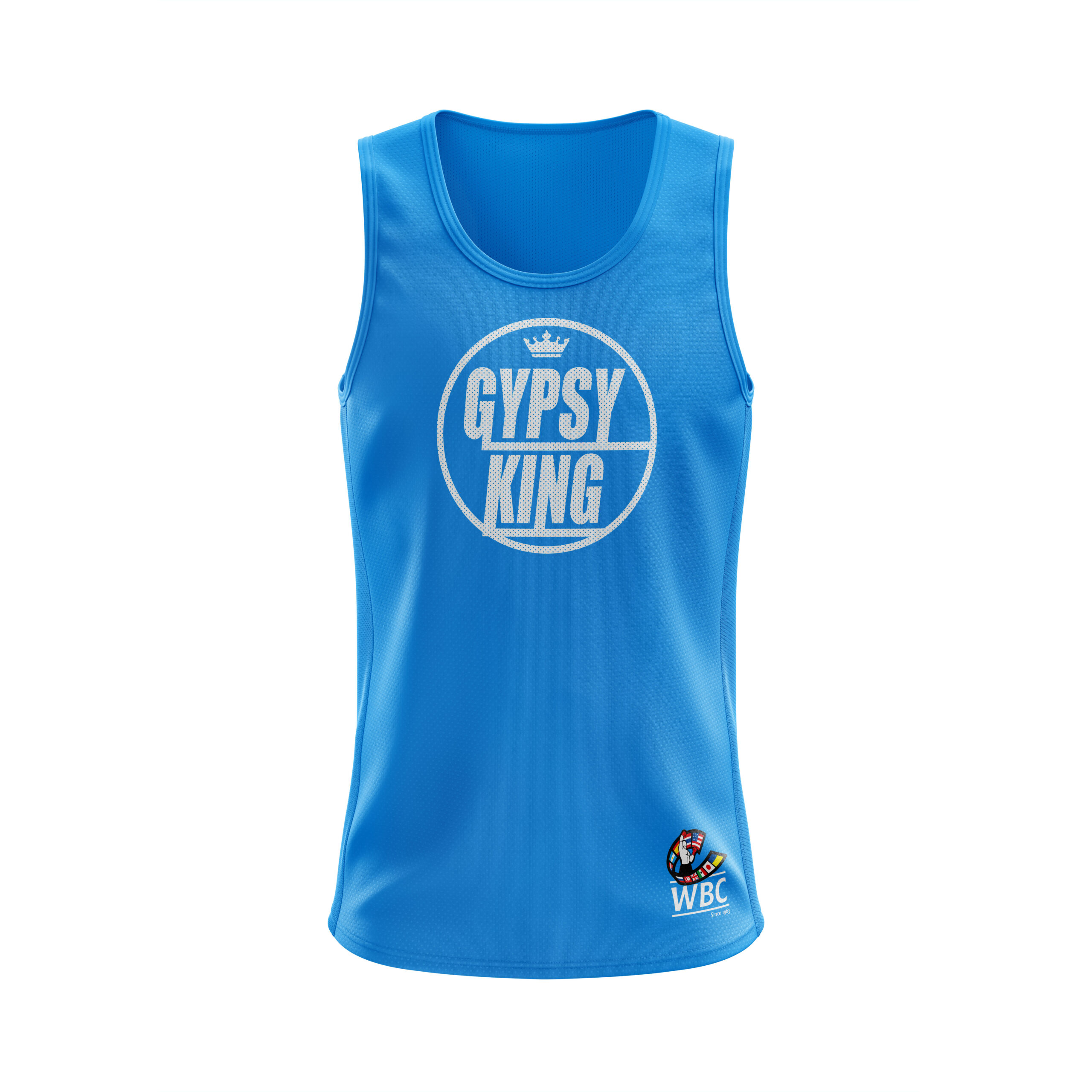 Light Blue and White Vest Top - Tyson Fury Official Merchandise