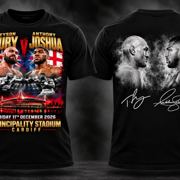 Fury v AJ Hoodie Smoke T Shirt
